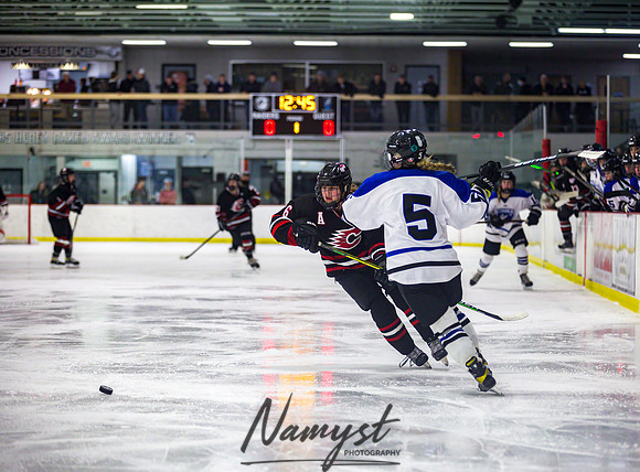 Centennial-Spring Lake Park vs Rogers Girls Varsity Hockey 099