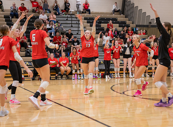 Centennial vs Andover Girls Varsity Volleyball 51