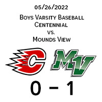 2022 05 26 Centennial vs Mounds View Varsity