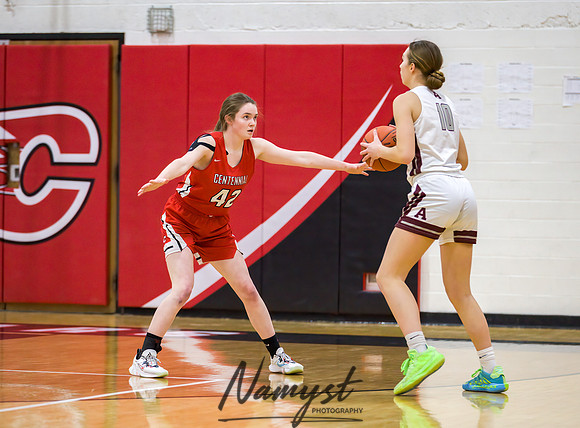 Centennial vs Anoka Girls Varsity Basketball 042