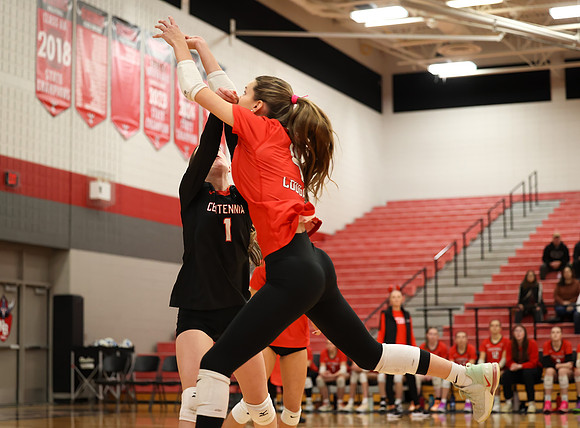 Centennial vs Anoka Girls Varsity Volleyball 76
