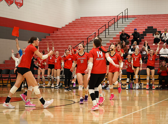 Centennial vs Anoka Girls Varsity Volleyball 363