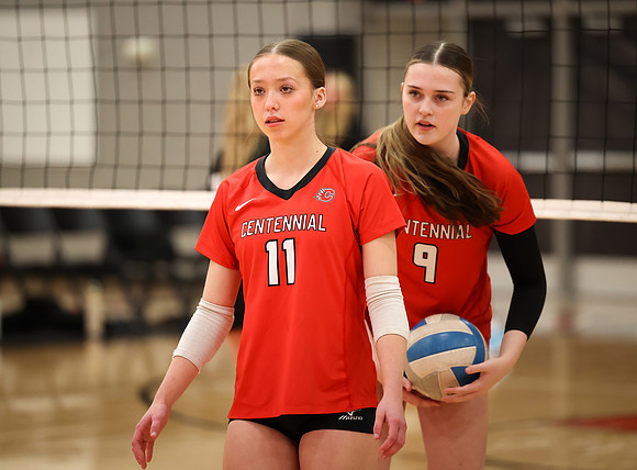 Centennial vs Anoka Girls Varsity Volleyball 6