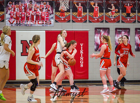 Centennial vs Andover Girls Varsity Basketball 078