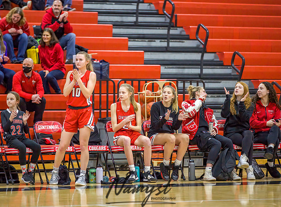 Centennial vs Maple Grove Girls JV Basketball 052