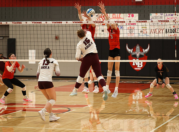 Centennial vs Anoka Girls Varsity Volleyball 261