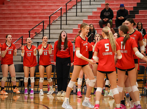 Centennial vs Anoka Girls Varsity Volleyball 161