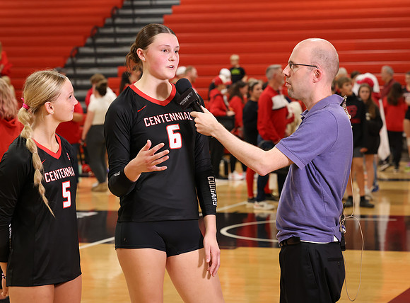 Centennial vs Blaine Girls Varsity Volleyball 375