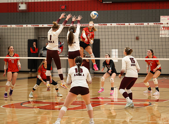 Centennial vs Anoka Girls Varsity Volleyball 254