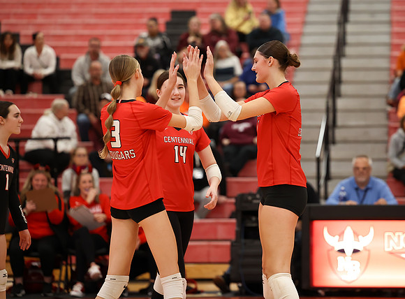 Centennial vs Anoka Girls Varsity Volleyball 164