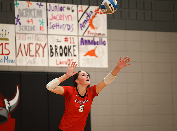 Centennial vs Anoka Girls Varsity Volleyball 179