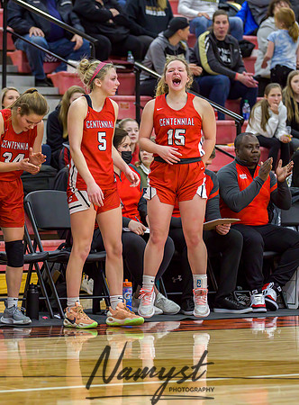 Centennial vs Andover Girls Varsity Basketball 138