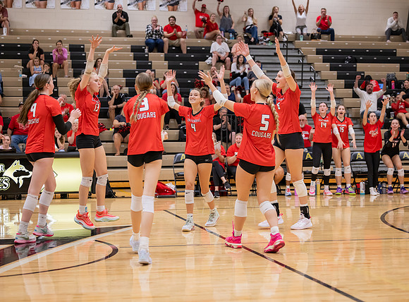 Centennial vs Andover Girls Varsity Volleyball 37