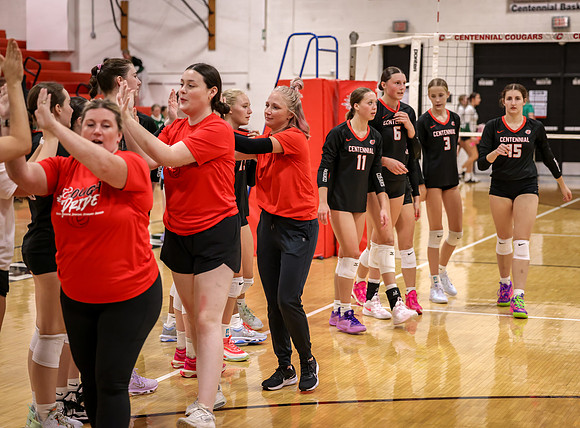 Centennial vs Mounds View Girls Varsity Volleyball 238