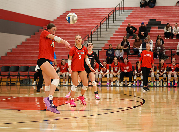 Centennial vs Anoka Girls Varsity Volleyball 283