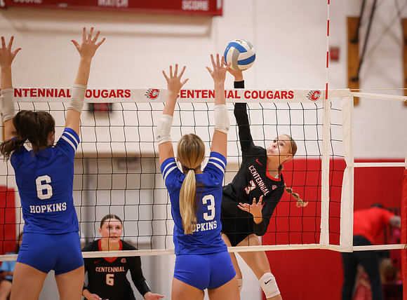 Centennial vs Hopkins Girls Varsity Volleyball 159