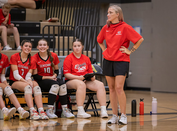 Centennial vs Andover Girls Varsity Volleyball 42