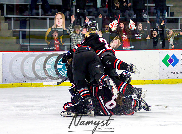 Centennial-Spring Lake Park vs Rogers Girls Varsity Hockey 348