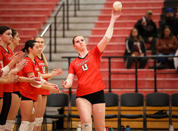 Centennial vs Anoka Girls Varsity Volleyball 51