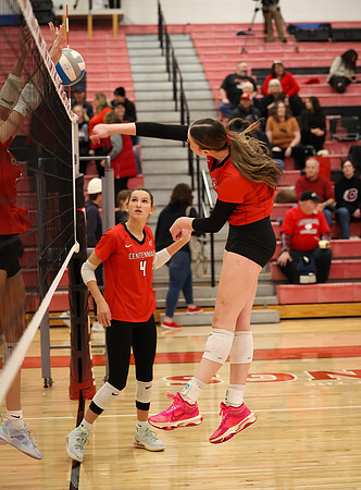 Centennial vs Anoka Girls Varsity Volleyball 17