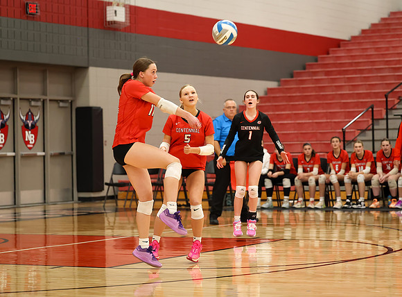 Centennial vs Anoka Girls Varsity Volleyball 339
