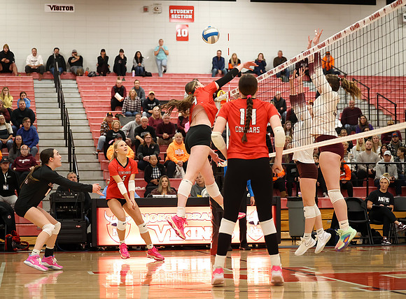 Centennial vs Anoka Girls Varsity Volleyball 96