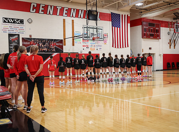 Centennial vs Osseo Girls Varsity Volleyball 4
