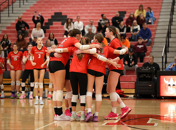 Centennial vs Anoka Girls Varsity Volleyball 369