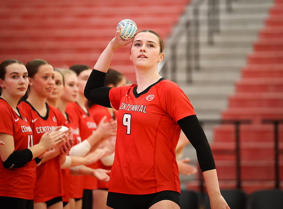 Centennial vs Anoka Girls Varsity Volleyball 61