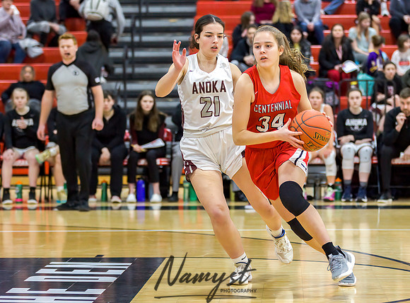 Centennial vs Anoka Girls Varsity Basketball 046