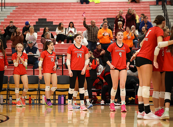 Centennial vs Anoka Girls Varsity Volleyball 158
