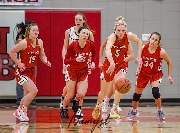 Centennial vs Andover Girls Varsity Basketball 105