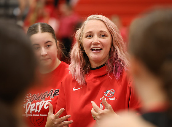 Centennial vs Blaine Girls Varsity Volleyball 355
