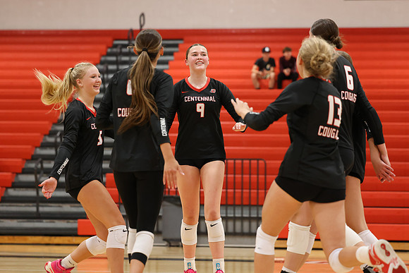 Centennial vs Cambridge-Isanti Girls Varsity Volleyball 45