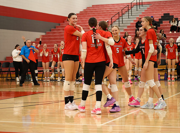 Centennial vs Anoka Girls Varsity Volleyball 346