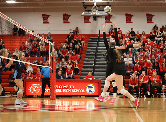 Centennial vs Blaine Girls Varsity Volleyball 55