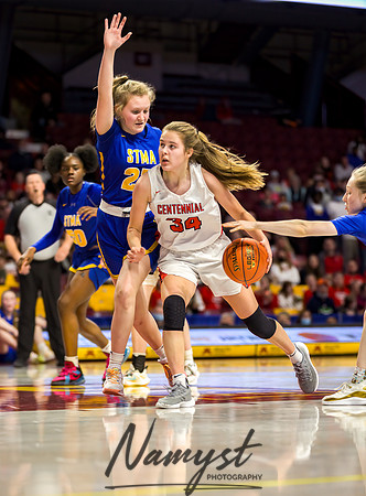 Centennial vs STMA Girls Basketball - State Tournament 106