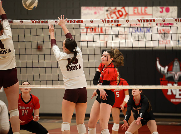 Centennial vs Anoka Girls Varsity Volleyball 250