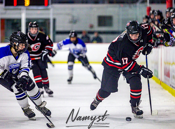 Centennial-Spring Lake Park vs Rogers Girls Varsity Hockey 404