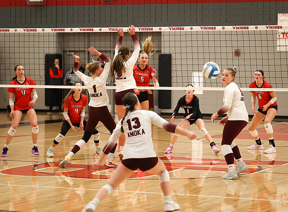 Centennial vs Anoka Girls Varsity Volleyball 257