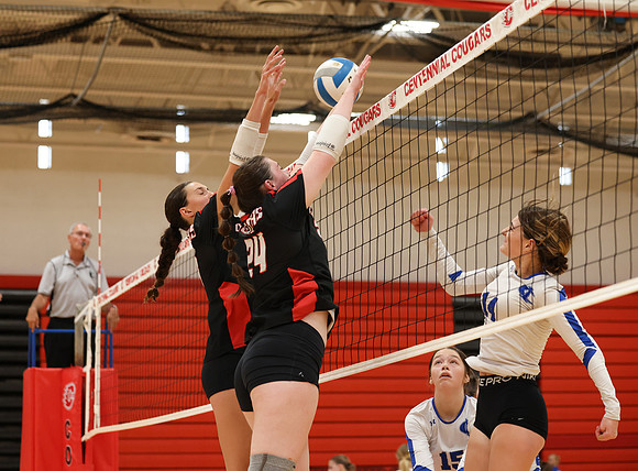 Centennial vs Cambridge-Isanti Girls JV Volleyball 36