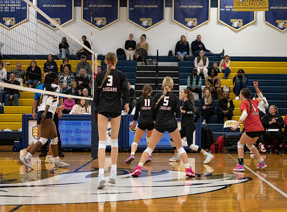 Centennial vs Totino-Grace Girls Varsity Volleyball 133