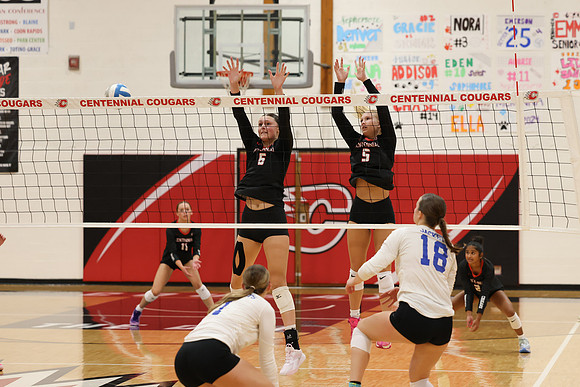 Centennial vs Cambridge-Isanti Girls Varsity Volleyball 79