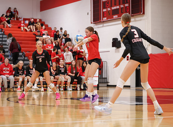 Centennial vs Hopkins Girls Varsity Volleyball 73