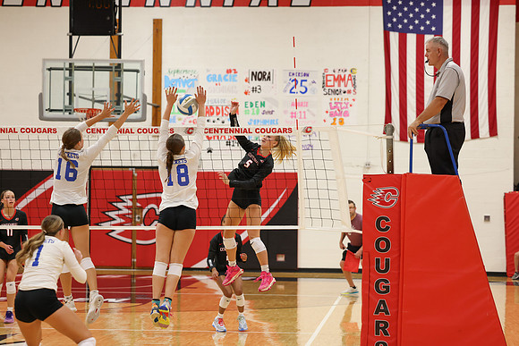 Centennial vs Cambridge-Isanti Girls Varsity Volleyball 80