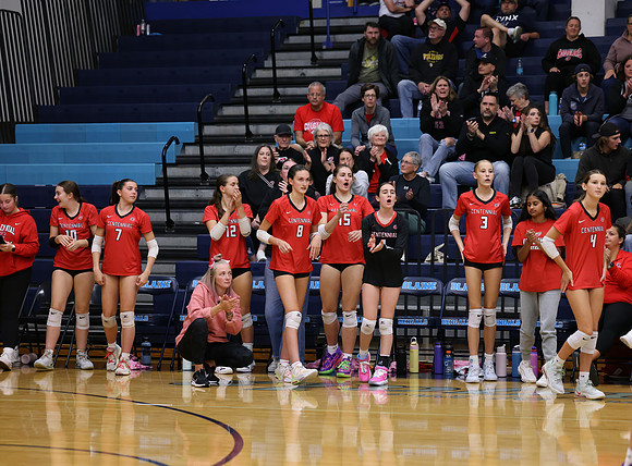 Centennial vs Blaine Girls Varsity Volleyball 239