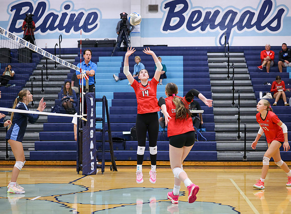 Centennial vs Blaine Girls Varsity Volleyball 122