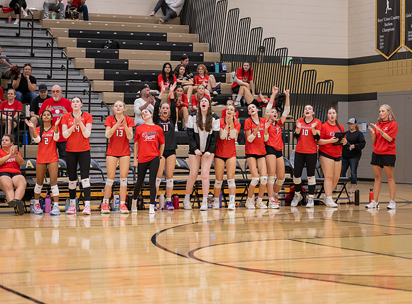Centennial vs Andover Girls Varsity Volleyball 139