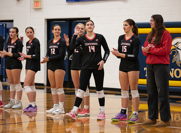 Centennial vs Totino-Grace Girls Varsity Volleyball 17