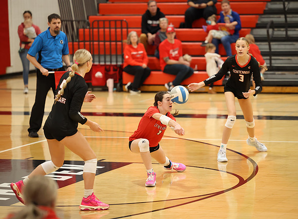Centennial vs Blaine Girls Varsity Volleyball 159